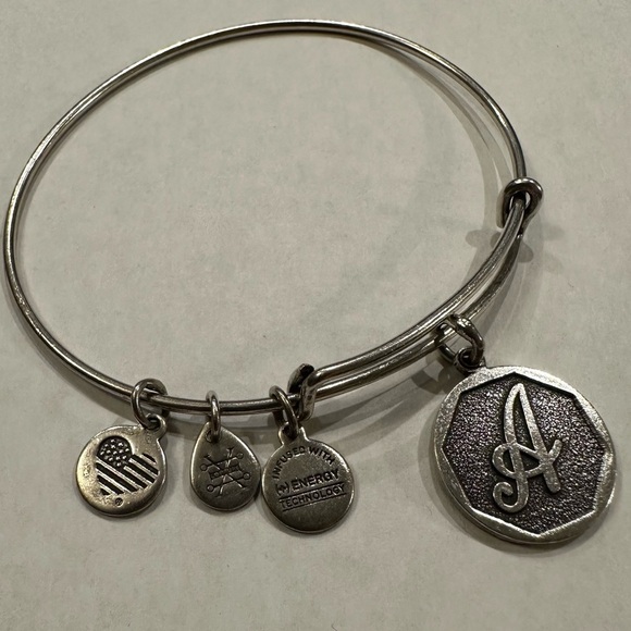 Alex and Ani “A” Charm Expandable Bracelet - Picture 4 of 4